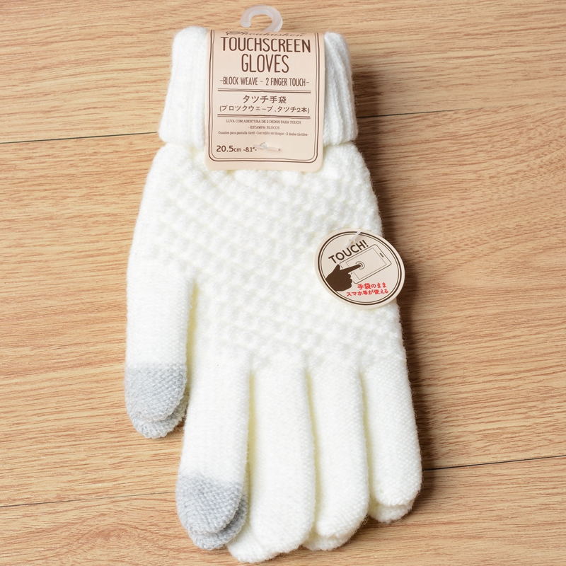 Stay Warm and Connected: Touch Screen Knit Gloves for Women and Men, Thicken Imitation Wool for Extra Warmth