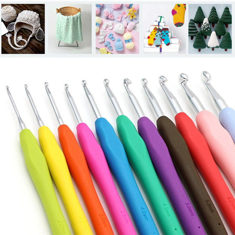 Vibrant TPR Silicone Aluminum Crochet Tools: Add Colorful Ease to Your Crochet Projects