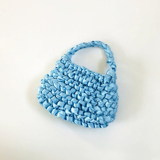 Ribbon bag Hyuna woven bag crochet bag silk scarf bag summer female mobile phone bag handbag