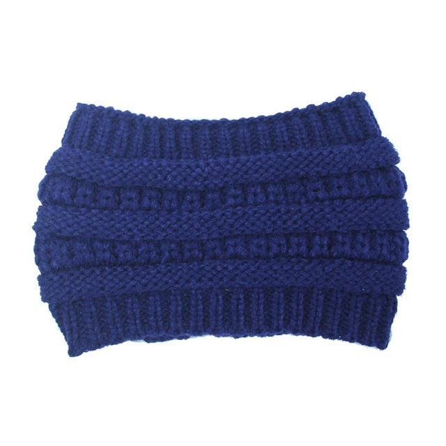 Stay Stylish and Warm with our Ponytail Beanie: Stretch Knitted Crochet Hats for Women