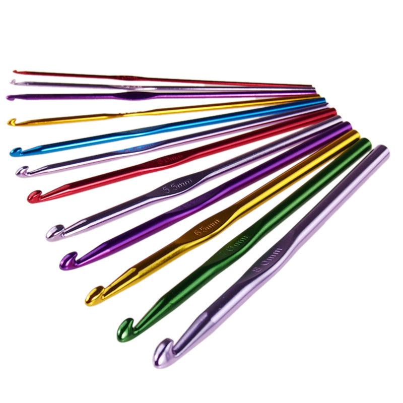 Colorful Metal Aluminum Crochet Hook: Brighten Up Your Crafting with Vibrant Tools