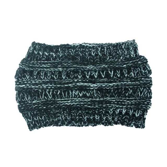 Stay Stylish and Warm with our Ponytail Beanie: Stretch Knitted Crochet Hats for Women