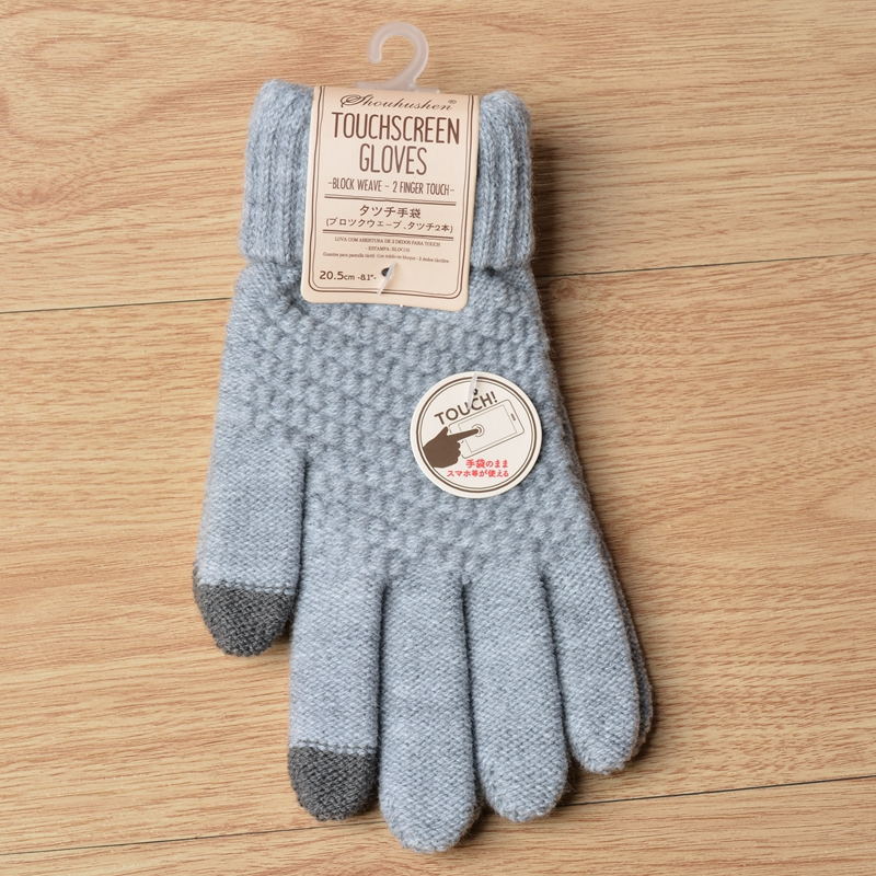 Stay Warm and Connected: Touch Screen Knit Gloves for Women and Men, Thicken Imitation Wool for Extra Warmth