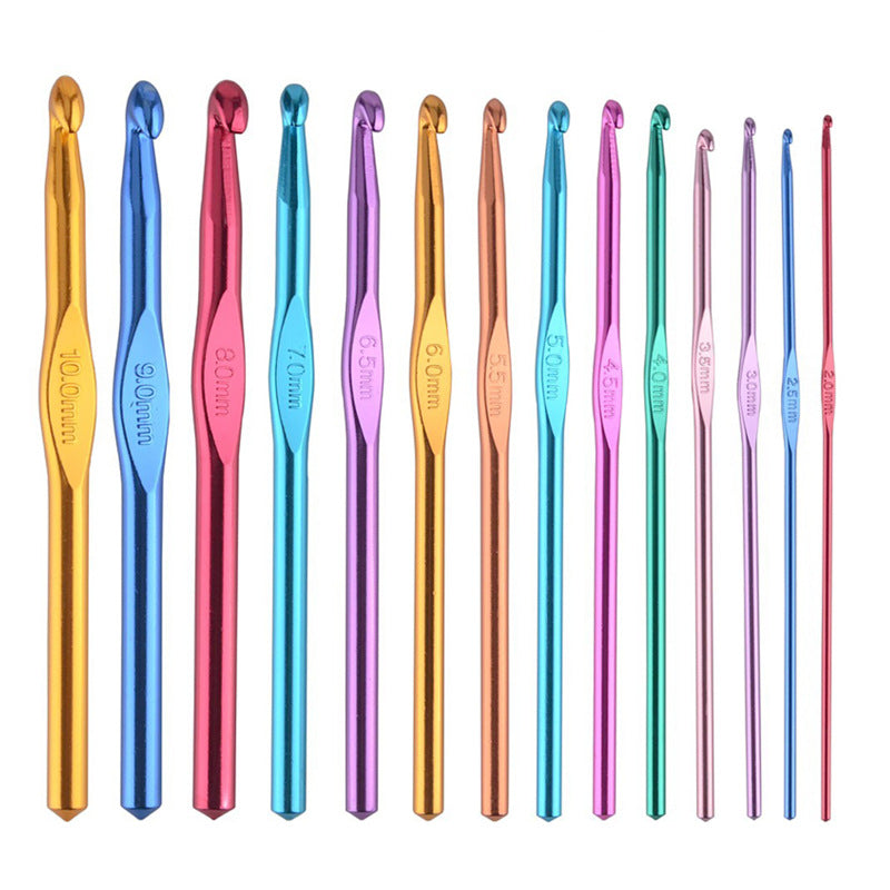 Colorful Metal Aluminum Crochet Hook: Brighten Up Your Crafting with Vibrant Tools