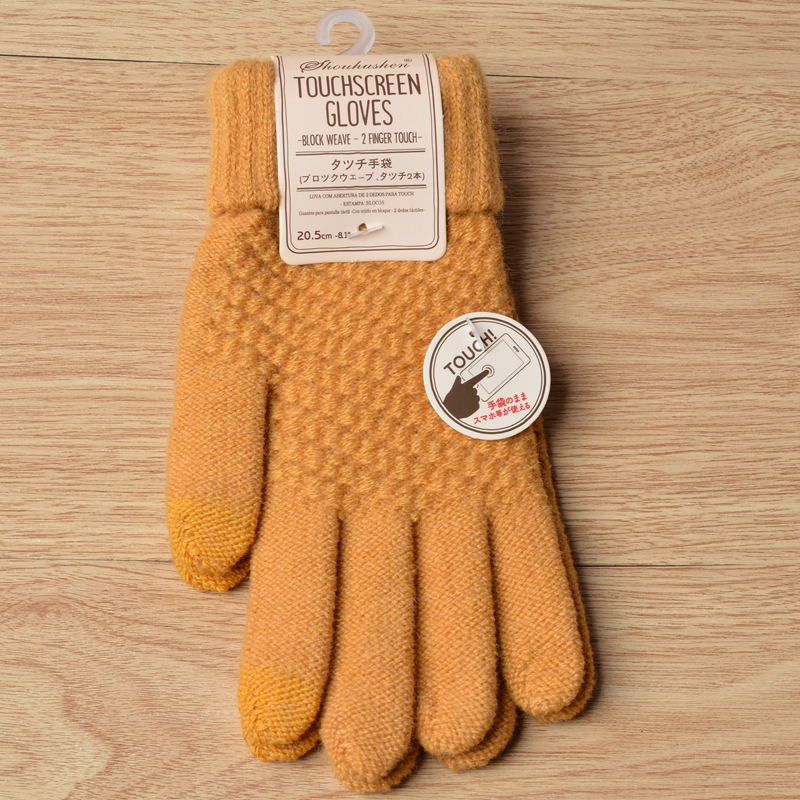 Stay Warm and Connected: Touch Screen Knit Gloves for Women and Men, Thicken Imitation Wool for Extra Warmth